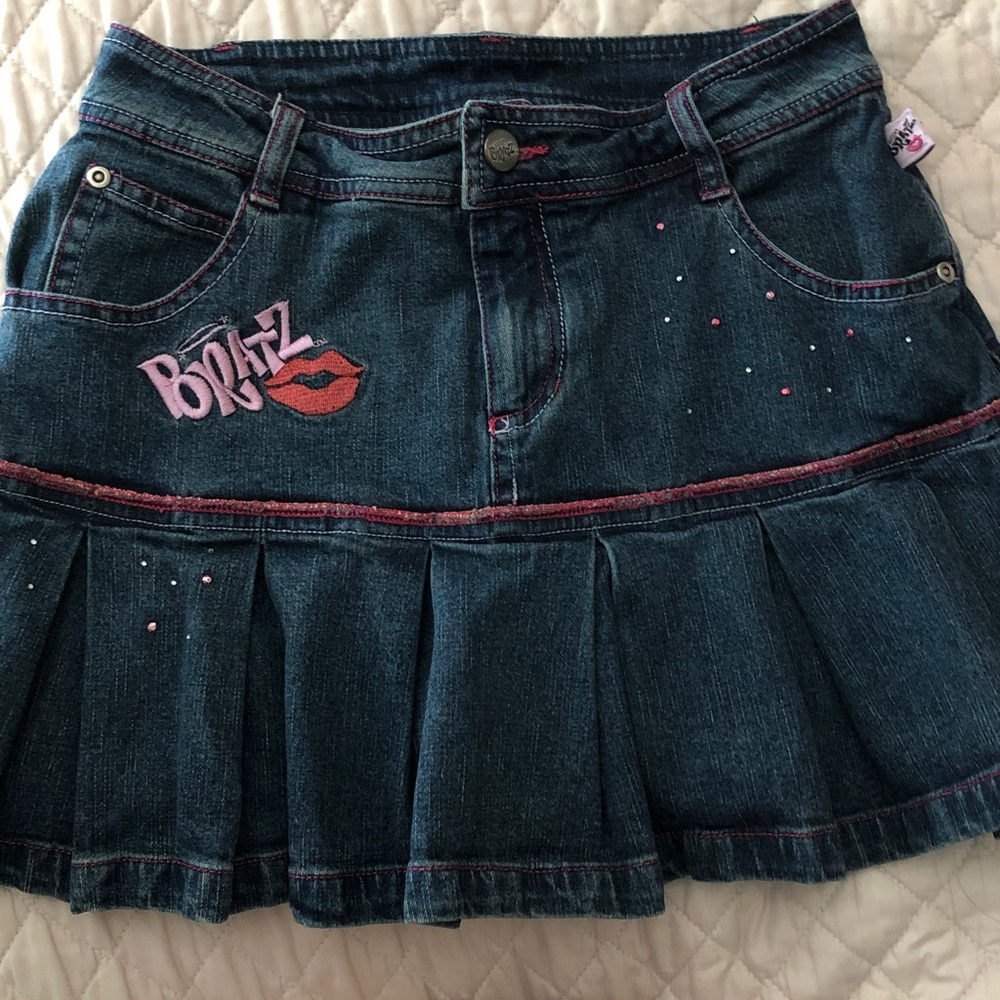 Bratz Girls' Denim Skirt with Pink Accents